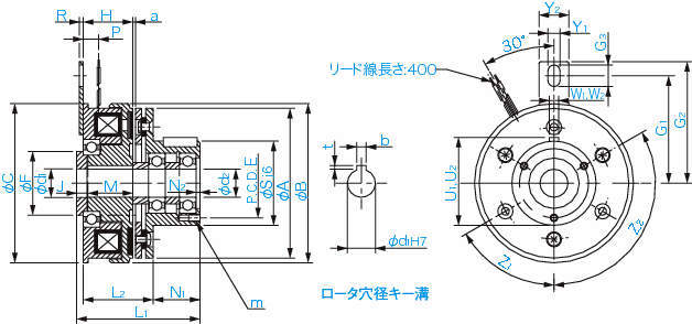 CS형 여자클러치(베어링취부)