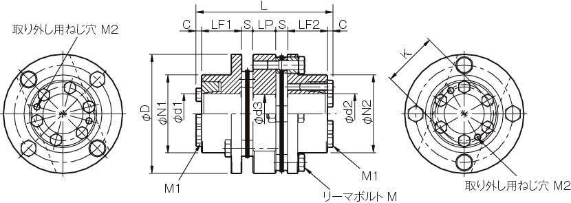 SFS-W 서보플렉스커플링(더블엘리먼트·고정도마찰체결)