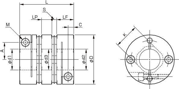 SFC-DA1 서보플렉스커플링(더블엘리먼트)