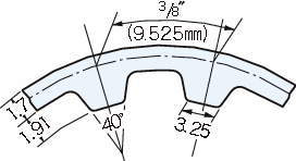 타이밍벨트 L형(클로로플렌고무)