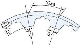 타이밍벨트 T10형(폴리우레탄)