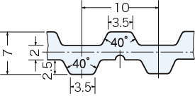 타이밍벨트 T10형(폴리우레탄)