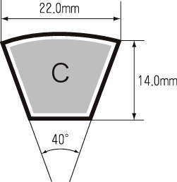 e-POWER V벨트 랩드노치드타입 CN형