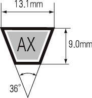 e-POWER V벨트 로엣지코그타입 AX형