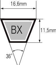 e-POWER V벨트 로엣지코그타입 BX형