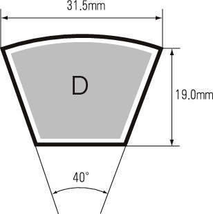 e-POWER V벨트 랩드노치드타입 DN형