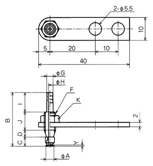 평형피팅붙이 고정식금구붙이 패드 PFTK·PFYK
