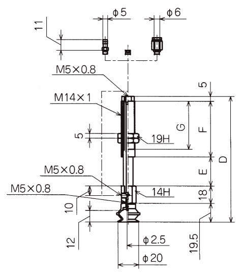 벨로우즈형버퍼식금구붙이 패드 NAPBTS·NAPBYS