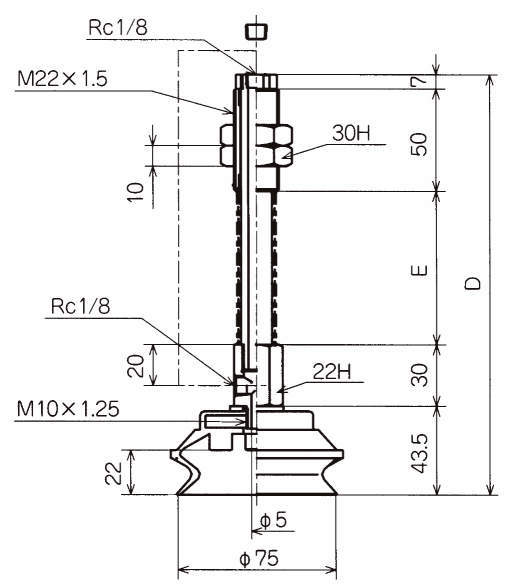 벨로우즈형버퍼식금구붙이 패드 NAPBTS·NAPBYS