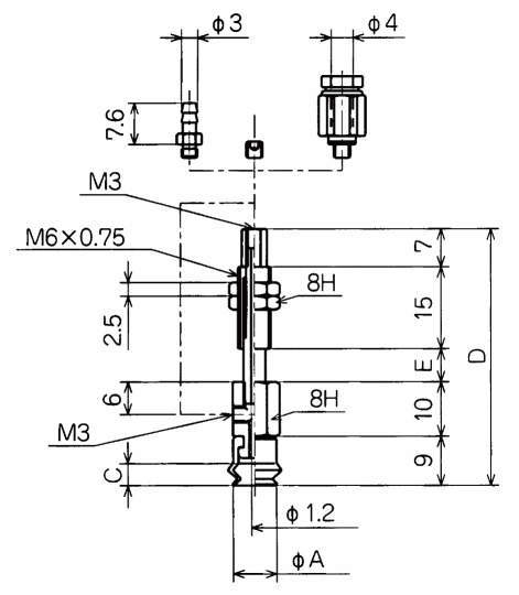 벨로우즈형버퍼식금구붙이 패드 NAPJTS·NAPJYS