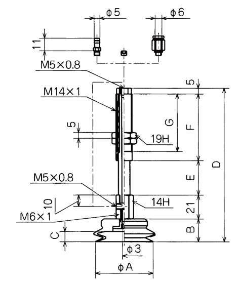 벨로우즈형버퍼식금구붙이 패드 NAPJTS·NAPJYS