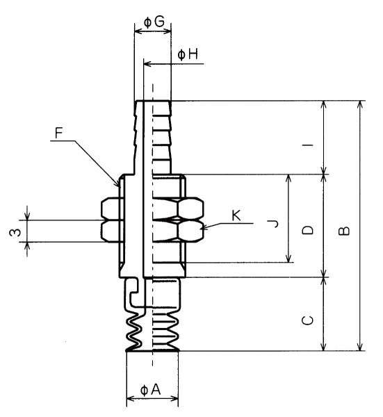 3단벨로우즈형피팅붙이 고정식금구붙이 패드 PCTK·PCYK