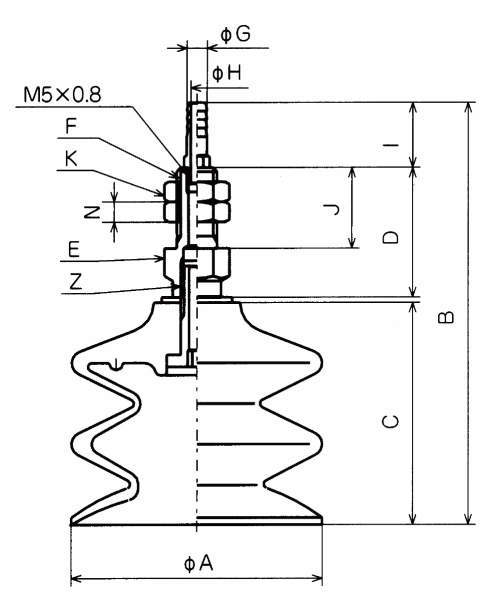 3단벨로우즈형피팅붙이 고정식금구붙이 패드 PCTK·PCYK
