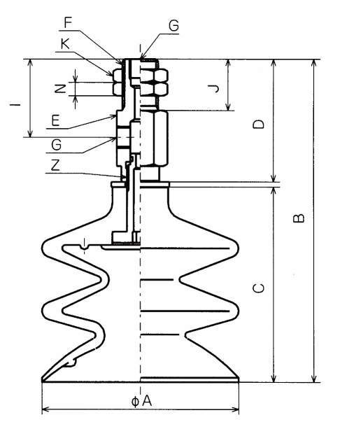 3단벨로우즈형피팅붙이 고정식금구붙이 패드 PCTK·PCYK