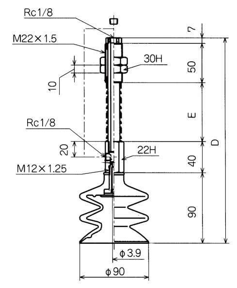 3단벨로우즈형버퍼식금구붙이 패드 NAPCTS·NAPCYS