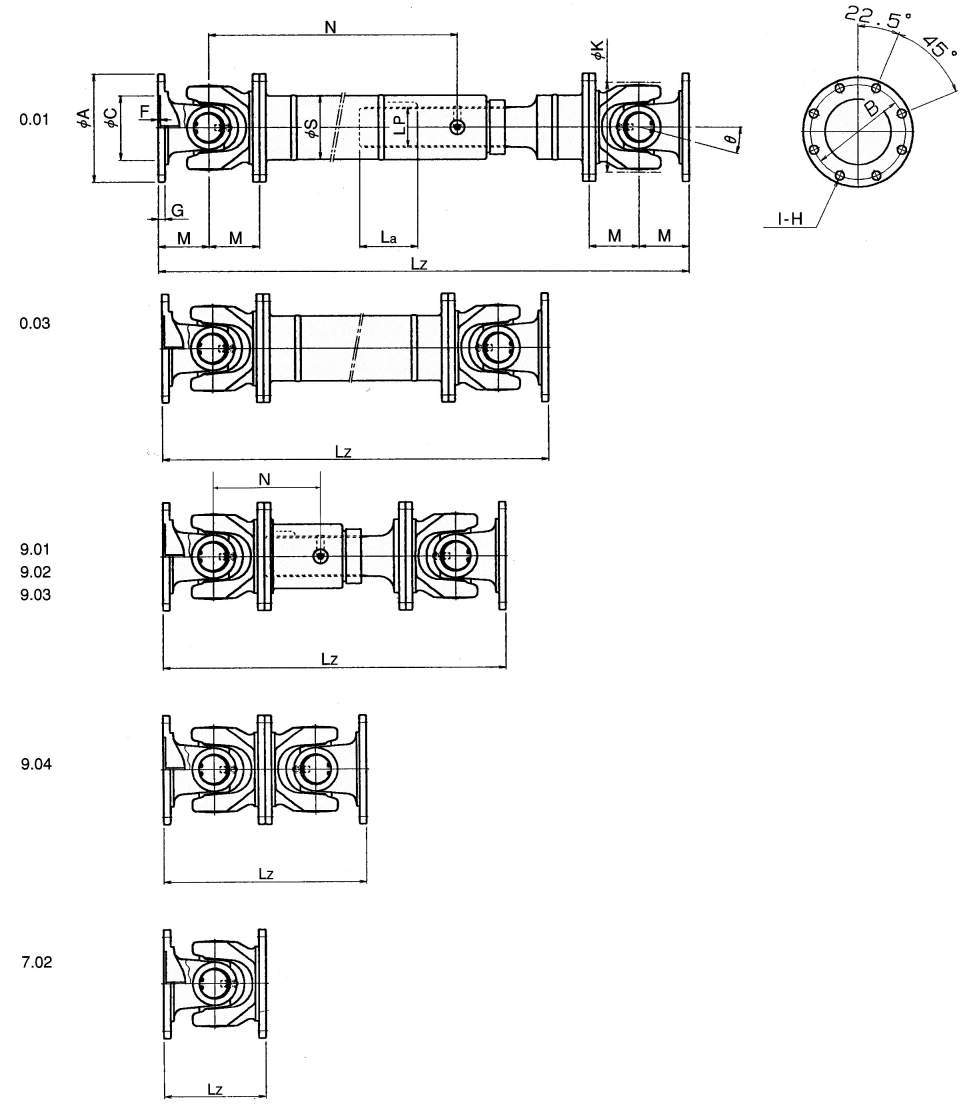 유니버셜조인트 A시리즈(소형범용)