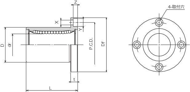 SMF 슬라이드부시(싱글·원형플랜지형)