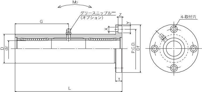 TRF 슬라이드부시(트리플·원형플랜지형)