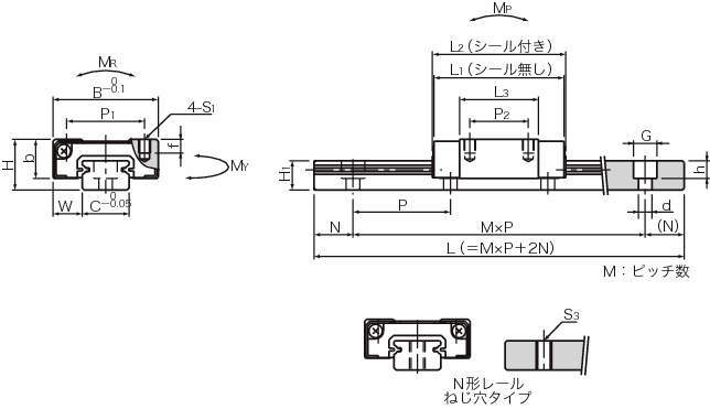 SEBS-B 미니츄어슬라이드가이드
