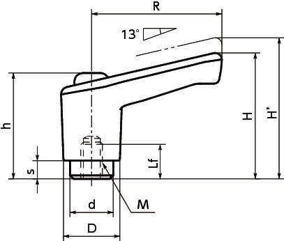 LECF 미니클램프레버(암나사)