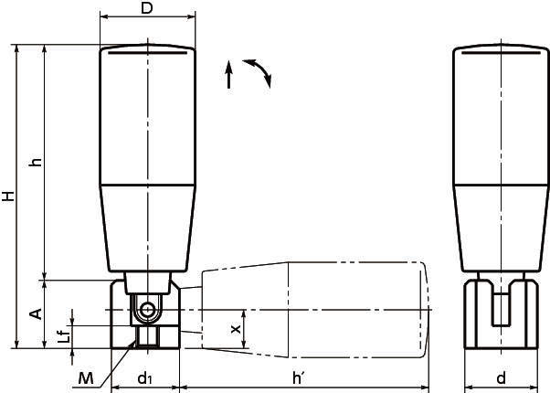 GGR 리트랙더블회전그립