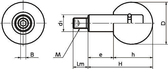 GPB 플라스틱볼회전그립