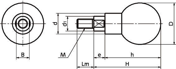 GGB 고무볼회전그립