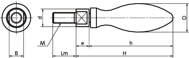 RM 도금회전그립