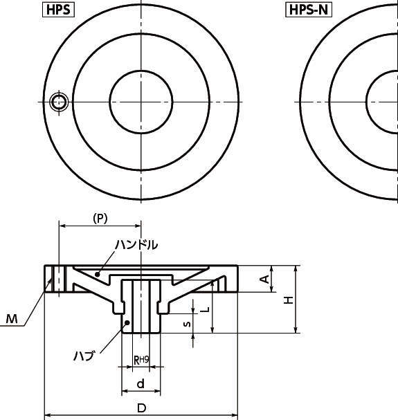 HPS 플라스틱솔리드핸들