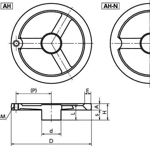 AH 평알미늄핸들