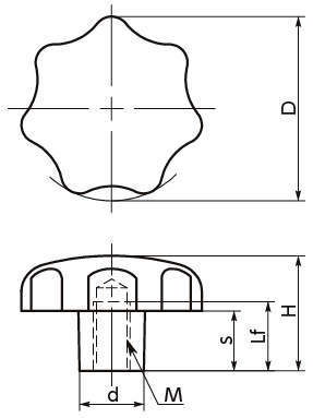 KSF 세븐로브노브(암나사)