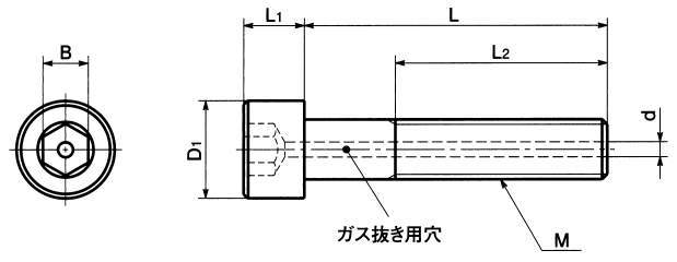 SVST 티탄육각렌치볼트(가스배기용구멍붙이)