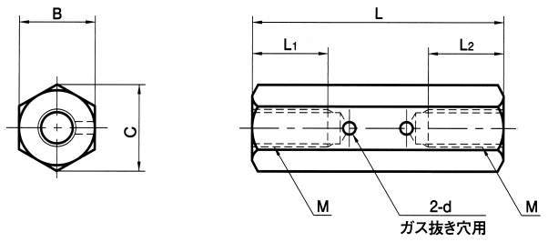 SHVBS 육각지주(가스배기용구멍붙이)