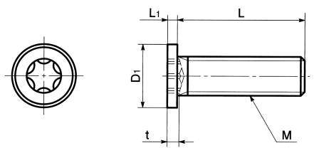 SSTS 헥사로뷰라구멍붙이극저두볼트