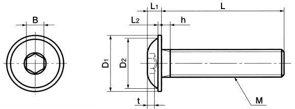 SFBS 플랜지붙이버튼볼트