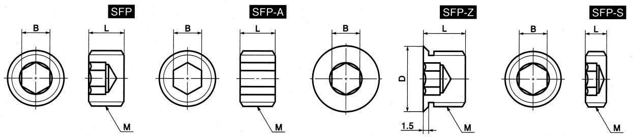 SFP 육각렌치평행스크류플러그