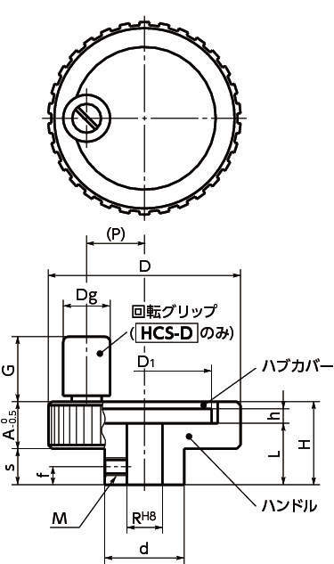 HCS 알미늄콘트롤핸들
