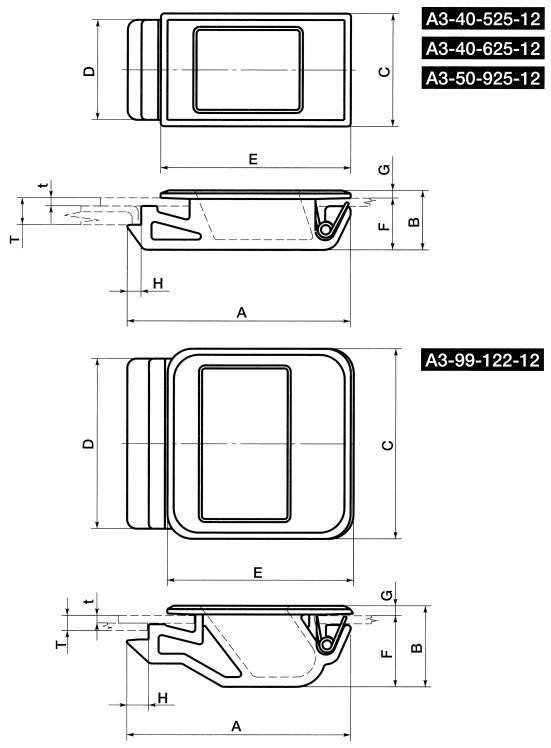 A3(40·50·99) 슬라이드래치