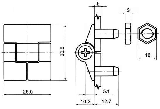 E6(-101) 어저스터블힌지