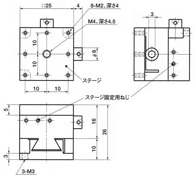 TAS 소형XY축블록스테이지