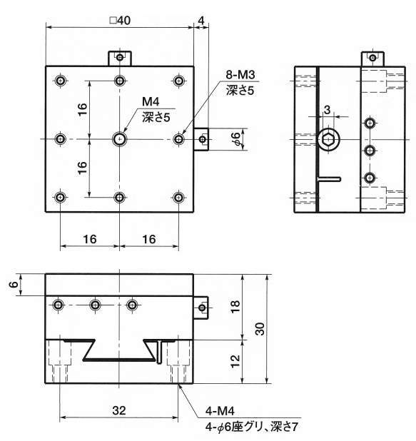 TAS 소형XY축블록스테이지