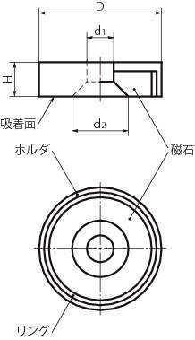 JPD 홀더붙이마그네트