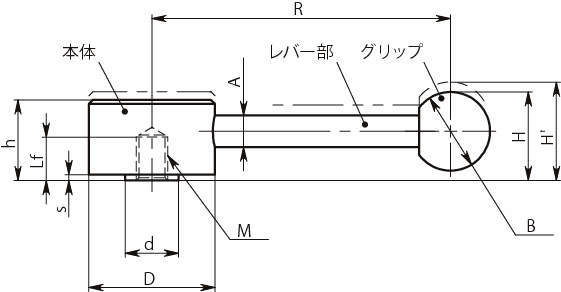 LNFF-D 플랫텐션레버(암나사)