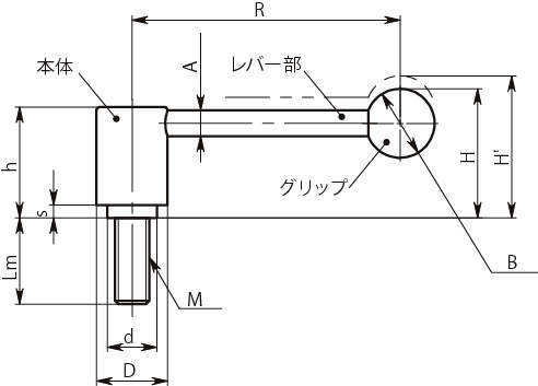 LNTM-D 텐션레버(수나사)