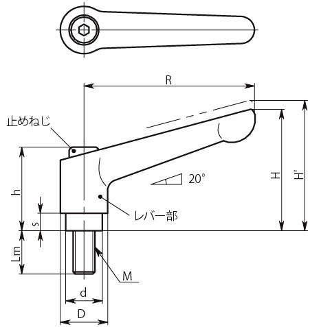 LDME 클램프레버(수나사)