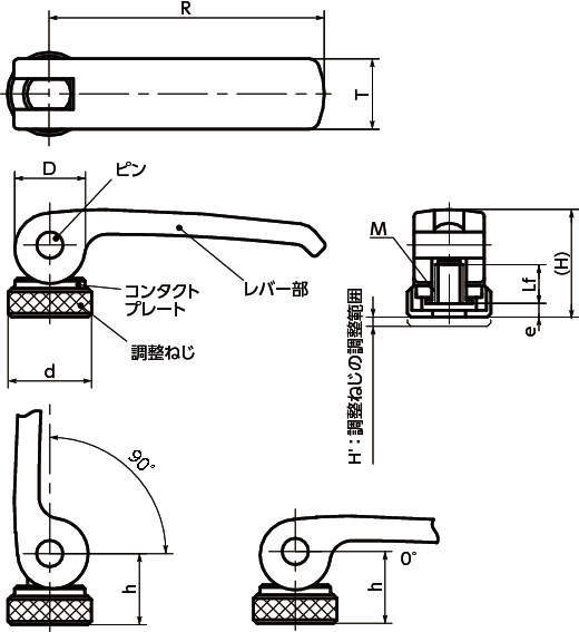 LWAFS 캠레버조정타입(암나사·스테인레스)