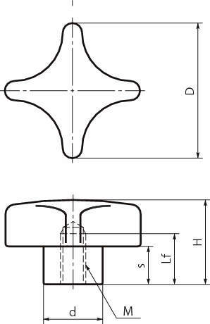 KJF·KJF-PF 십자노브(암나사)