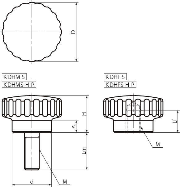 KDHMS/KDHFS 스테인레스핸드노브