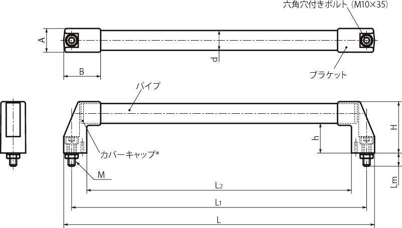 UFCS 스테인레스캐비넷튜블러손잡이