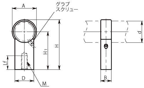 USAF·USBF 튜블러손잡이용브라켓